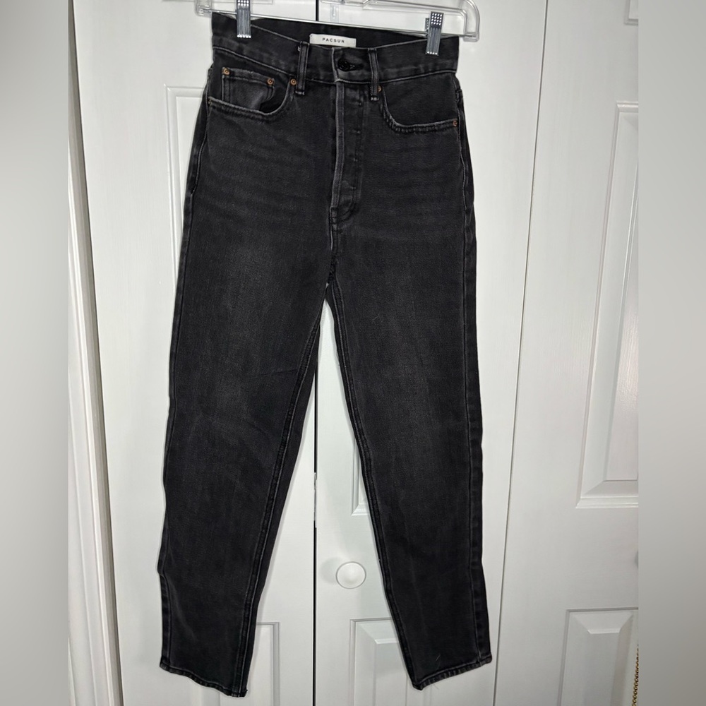 PacSun Women's Black Straight Leg Jeans